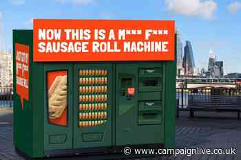 Meatless Farm installs sausage roll vending machine on London’s South Bank