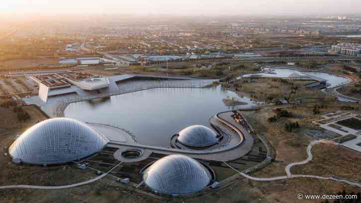 Delugan Meissl completes Taiyuan Botanical Garden with giant domed greenhouses