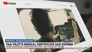 FAA records: pilot of crashed plane had expired medical certificate - WSMV Nashville