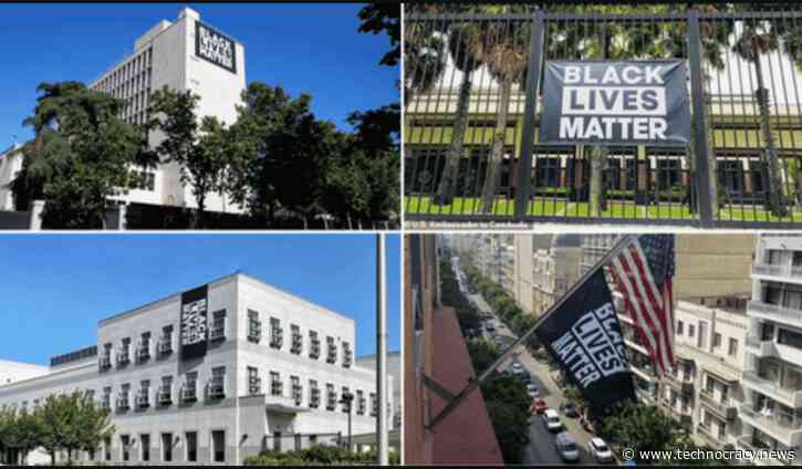 For Memorial Day, U.S. Embassies Worldwide Are Flying BLM Flags
