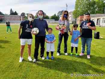Tradate Primi calci al pallone sul nuovo campo in erba - Prima Saronno