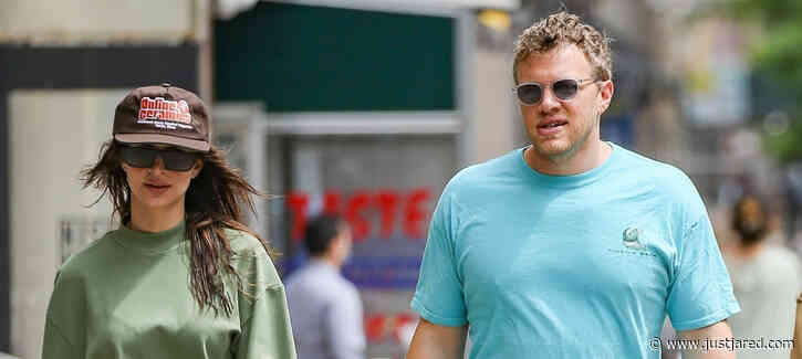 Emily Ratajkowski & Sebastian Bear-McClard Couple Up for Morning Walk in NYC