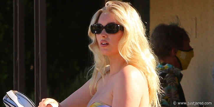 Elsa Hosk Grabs Dinner Out With Tom Daly & Newborn Daughter Tuulikki in Palm Springs