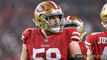 49ers C Richburg retires from NFL, cites injuries