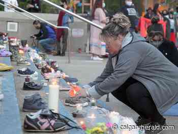 Calgary vigil honours children found buried at site of B.C. residential school - Calgary Herald