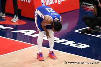 76ers' Embiid Sits Out Game 5 With Meniscus Tear in Knee