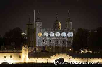 Coin display honouring Queen lights up Tower of London - Dudley News