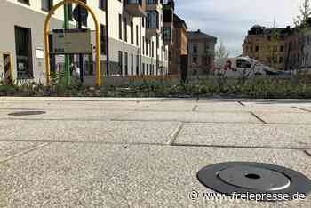 Wasserspiel am Reichenbacher Solbrigplatz sprudelt noch nicht - Freie Presse