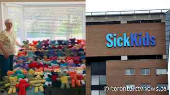 'For the littlest patients:' Toronto grandmother knits over 100 teddy bears for SickKids - CTV Toronto