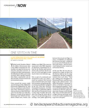 ONE STITCH IN TIME - Landscape Architecture Magazine