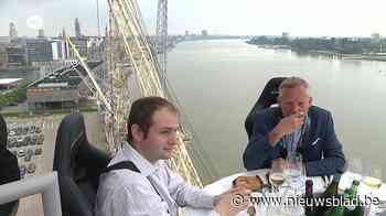 Dineren op 50 meter hoogte langs de Schelde