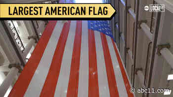 Chicago's Macy's hosts largest American flag hanging in department store