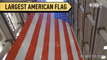 Chicago's Macy's hosts largest American flag hanging in department store