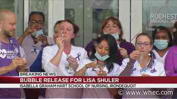 Bubble release held in memory of Lisa Shuler