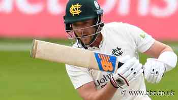 County Championship: Nottinghamshire's Joe Clarke makes stylish half-century after hand injury