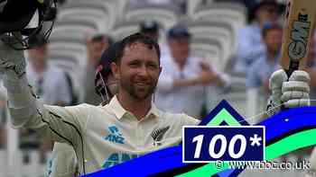 England v New Zealand: Devon Conway reaches century on Test debut