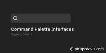 Command Palette Interfaces