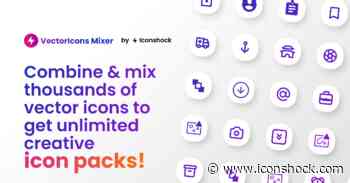 VectorIcons Mixer - Free icon variations using colorful shapes