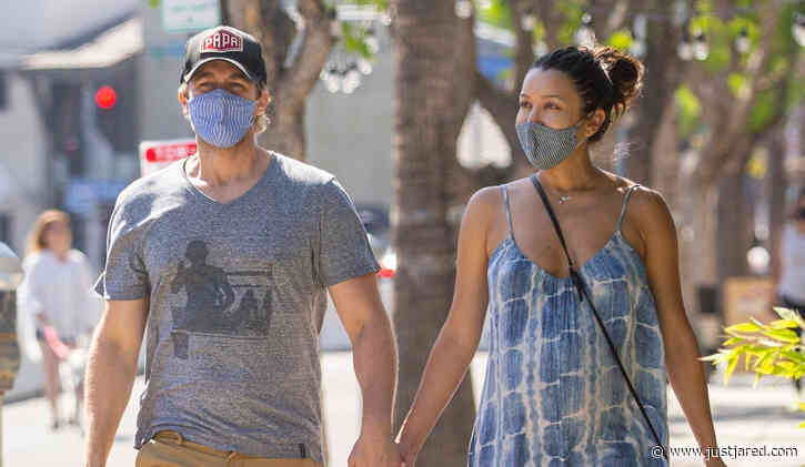 Glee's Matthew Morrison Spotted Strolling Hand-in-Hand with Wife Renee