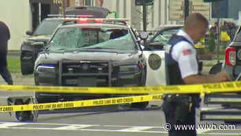 Buffalo police officer remains in critical condition after light pole lands on vehicle during chase