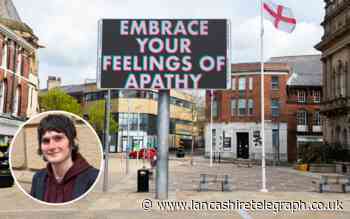 Art graduate's project on display in Blackburn town centre