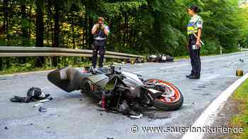 Unfall mit Motorrädern zwischen Warstein-Hirschberg und Arnsberg-Oeventrop: Rettungshubschrauber im Einsatz - SauerlandKurier
