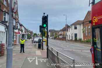 Motorcyclist taken to hospital after New Malden crash