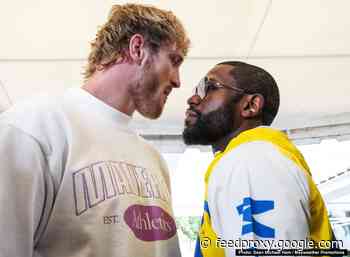 Floyd Mayweather vs. Logan Paul fiery face-off in Miami