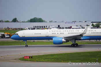 Air Force 2 makes brief stop at Buffalo-Niagara International Airport