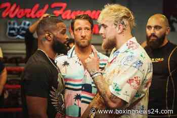 Jake Paul vs. Tyron Woodley – face off quotes & photos