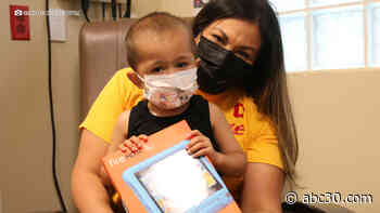 Faced with a cancer diagnosis of his own, man donates tablets to kids fighting cancer