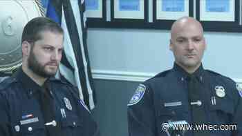 Rochester Police officers who helped kids out of Hague Street fire speak