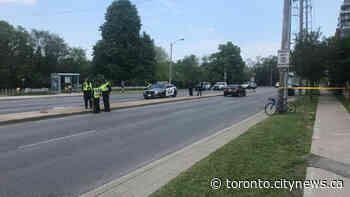 Cyclist struck by vehicle near Eglinton and Scarlett Road - CityNews Toronto