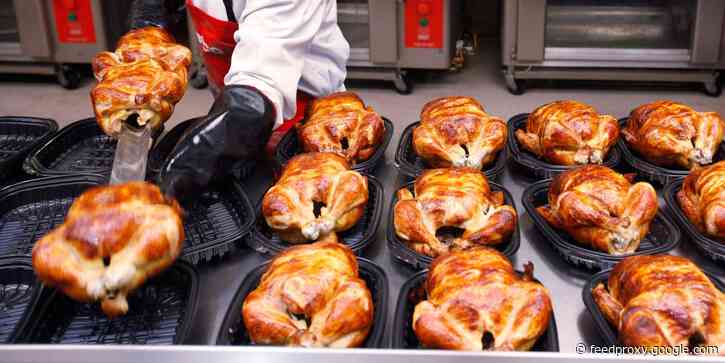 Costco says it's getting more expensive keep the rotisserie chicken at $4.99, but it won't raise the price