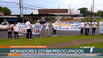 Residentes de La Chorrera realizaron protestas por invasión de terrenos - Telemetro
