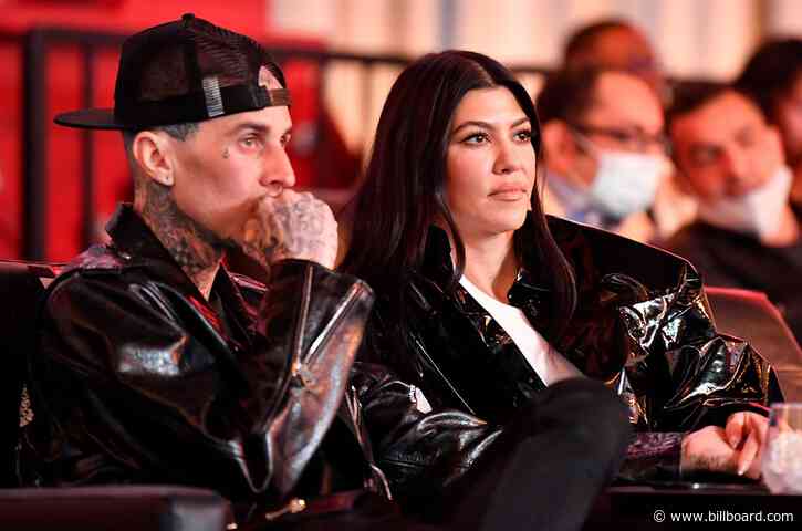 Kourtney Kardashian Rocks Blink-182 Hoodie While Lip-Syncing New Travis Barker-Produced Track