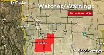 Tornado spotted near High River, Alberta, emergency alert issued