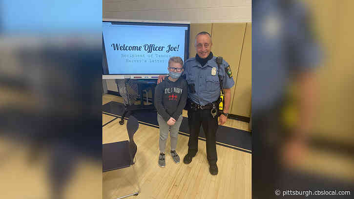 Allegheny County Police Officer Spends Time In Class With Fourth Grader Who Wrote Him A Letter