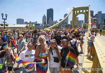 No floats but a river of people flooded Downtown for Pride