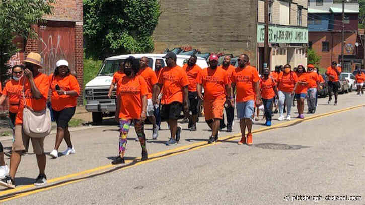 Victims Of Gun Violence Remembered With ‘Wear Orange’ Peace Walk In Hill District