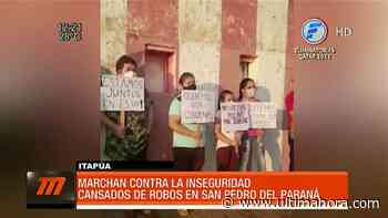 Marchan contra la inseguridad en San Pedro del Paraná - ÚltimaHora.com