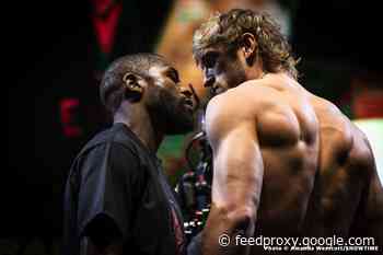 Floyd Mayweather Jr vs. Logan Paul Showtime Weights & Photos