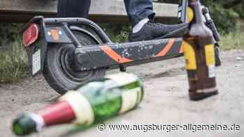 E-Scooter-Fahrer waren in Augsburg stark alkoholisiert unterwegs