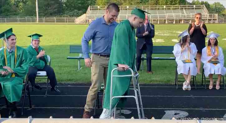 Laurel High School Senior Walks At Graduation Ceremony Three Years After Being Paralyzed By Football Injury