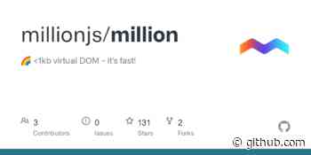 Million.js - A fast virtual DOM