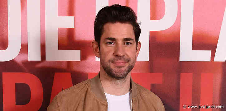 John Krasinski Jets to London to Promote 'A Quiet Place Part II'