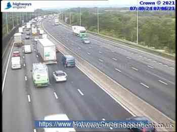 M25 delays: Queues by Enfield affecting traffic from M11 and Essex