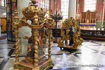 Jarenlang stonden ze te verkommeren in berghok, maar nu worden processiestukken in al hun glorie tentoongesteld<BR />
