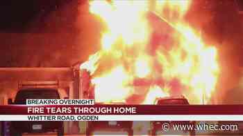 Family safe after fire tears through Ogden home