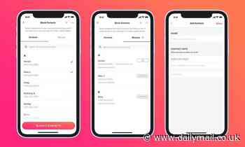 Tinder launches 'Block Your Ex' feature to help users avoid any awkward run-ins